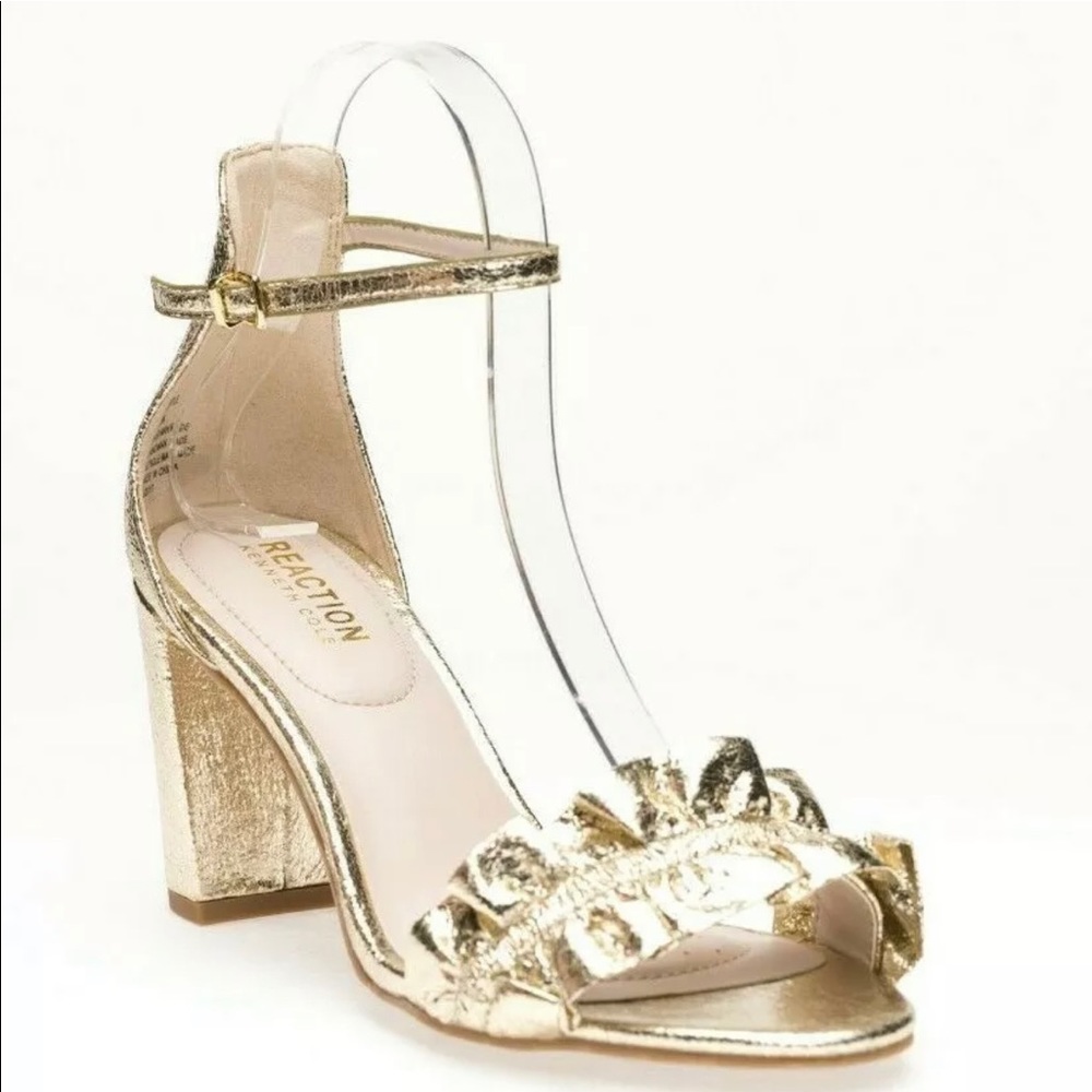 Kenneth Cole gold sandals